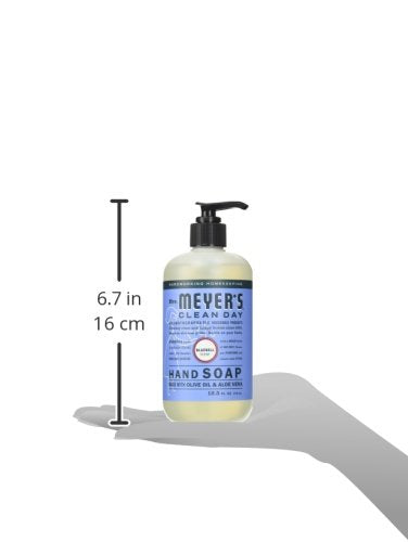 MRS. MEYER'S CLEAN DAY Hand Soap, Made with Essential Oils, Biodegradable Formula, Bluebell, 12.5 fl. oz - Pack of 6