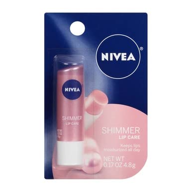 NIVEA Shimmer Radiant Lip Care 0.17 oz (Pack of 8)