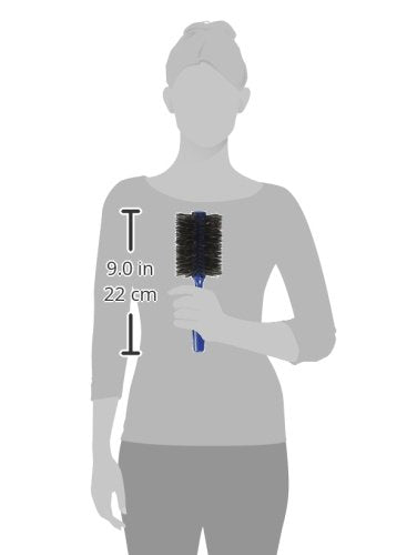 Creative Hair Brushes Italian Ariel Blue 3ME110 Hair Brush, 3.5"