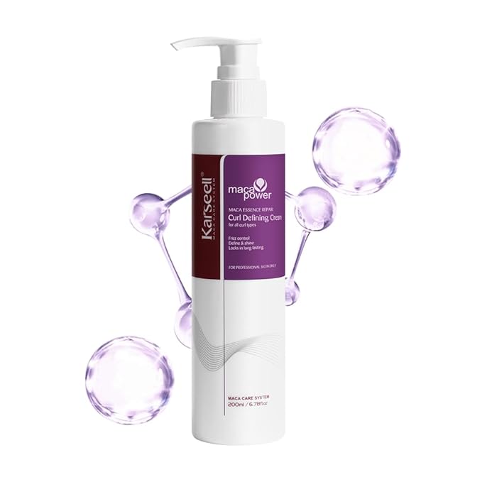 Karseell Curling Perfection Curl-Defining Cream essence repair All Curl Types & Hair Textures, Paraben-Free, 200ML(6.78oz)