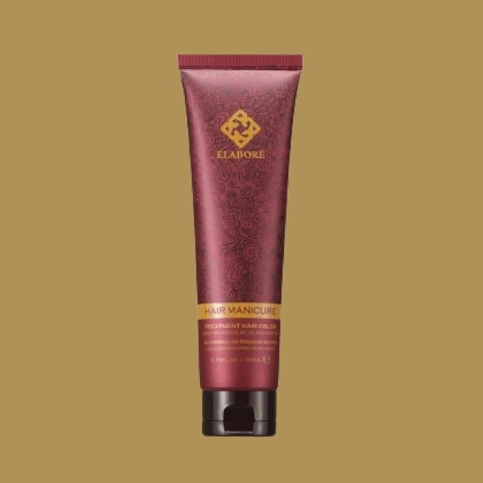 Elabore Hair Manicure Treatment Hair Color, 6.76 fl oz / 200 ml, With Olive Oil and Keratin, No Ammonia, No Peroxide, No PPD (Honey, 200ml)