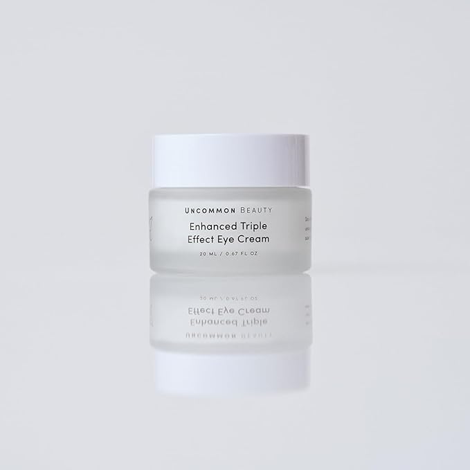 Enhanced Triple Effect Eye Cream - Combats Wrinkles and Dark Circles - All Skin Types, Vegan, Cruelty Free, Fragrance Free, 0.67 FL OZ