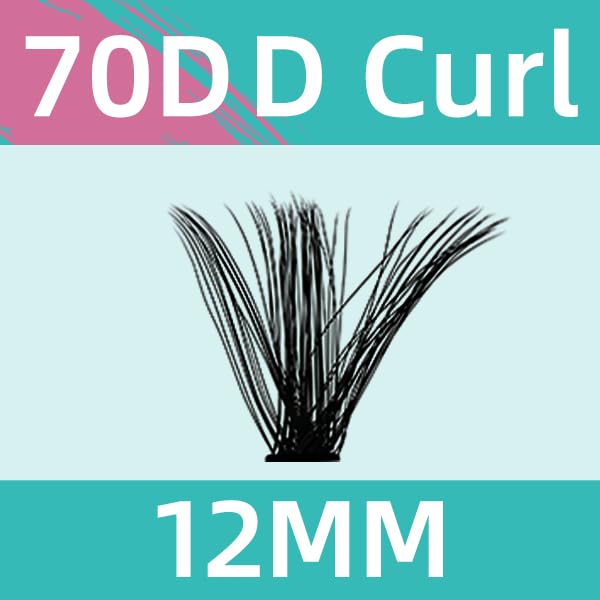 Lash Clusters Wispy 280PCS Eyelash Extension 70D Cluster Lashes Individual Lashes DIY Lash Extension Natural Look Cluster Eyelash Extensions Soft False Eyelashes at Home for Beginners(12mm)