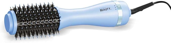 Cortex Beauty Infrared Infrared Volumizing Blowout Brush - blow dryer brush, round brush for blow drying, tools blow dryer brush, blow dryer with comb for black women, for all hair types, 2'' (Blue)