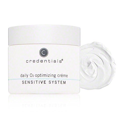Credentials Daily O2 Optimizing Crème – Silky, Luxurious Moisturizer with Revitalin BT™, Vitamins & Antioxidants, Boosts Cell Respiration, Firms & Hydrates Sensitive Skin, Delicately Scented
