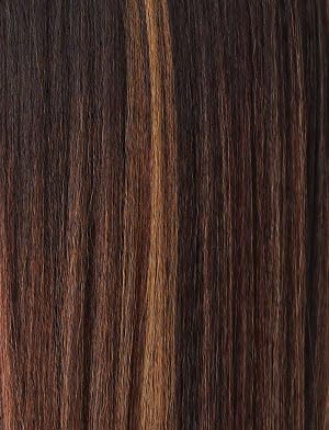 Sensationnel Curls Kinksandco Kinkyedges Wig - Kinky Body Wave 18 Inch 13X6 Lace Frontal Natural Kinkytexture Edged Hairline for Natural 3C to 4C Hair Textures (BALAYAGECHOCOLATE)