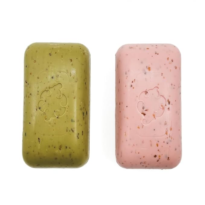 Loofa Duo Set - Exfoliating Sea & Grapefruit Soap Bars - Natural Fragrance - Hydrating & Moisturizing Triple-Milled Luxury - 10.5 Oz Each
