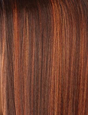 Sensationnel Curls Kinksandco Kinkyedges Wig - Kinky Body Wave 18 Inch 13X6 Lace Frontal Natural Kinkytexture Edged Hairline for Natural 3C to 4C Hair Textures (BALAYAGECOPPER)