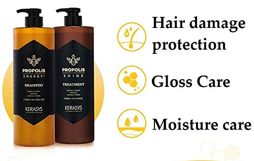 Kerasys Hair Clinic Propolis Shine Treatment Propous Extract Minarals Natural Vitamin 1000ml / 35.3 Fl oz