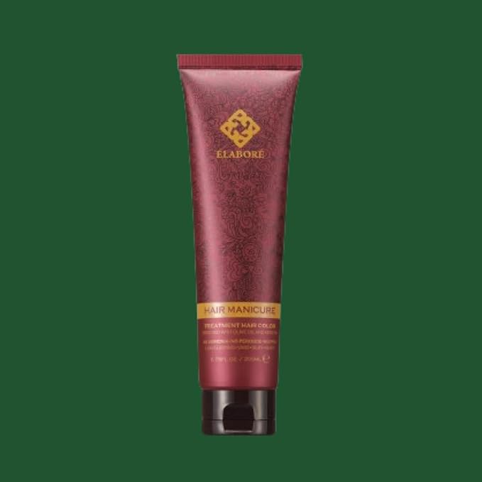 Elabore Hair Manicure Treatment Hair Color, 6.76 fl oz / 200 ml, With Olive Oil and Keratin, No Ammonia, No Peroxide, No PPD (Green, 200ml)