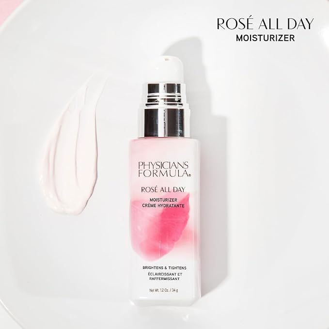 Physicians Formula Rosé All Day Face Moisturizer, Clean Beauty, Oil-Free, Dermatologist Tested, Clinically Tested