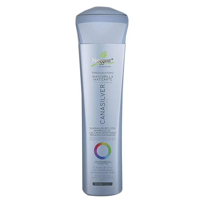 Naissant Icy Cool Blonde Hair Purple Toning Mask | Eliminates Brassiness | Neutralizes Yellow & Orange Tones | Paraben,Ammonia & Sulfate Free | Pro-Vitamin B5, Olive Oil & Honey (Cana Silver) 10.1FlOz