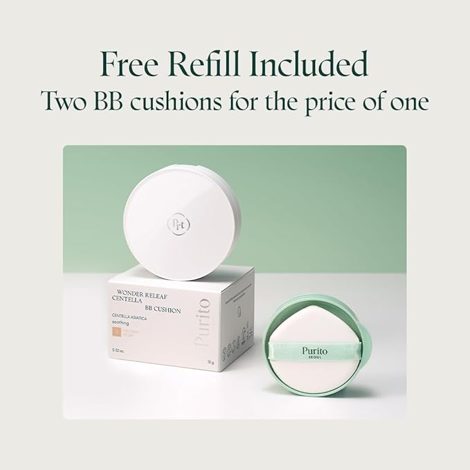 PURITO SEOUL Wonder Releaf Centella BB Cushion #21 0.52 fl.oz 15g