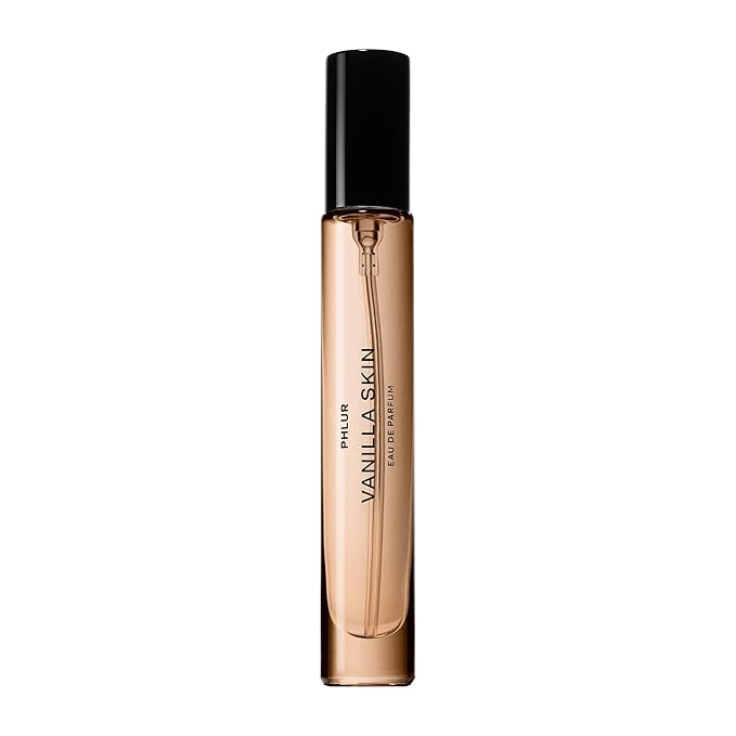 PHLUR Vanilla Skin Eau de Parfum - Travel Size Perfume Fragrance - Vanilla Perfume with Pink Pepper, Cashmere Wood & Sandalwood (9.5mL)