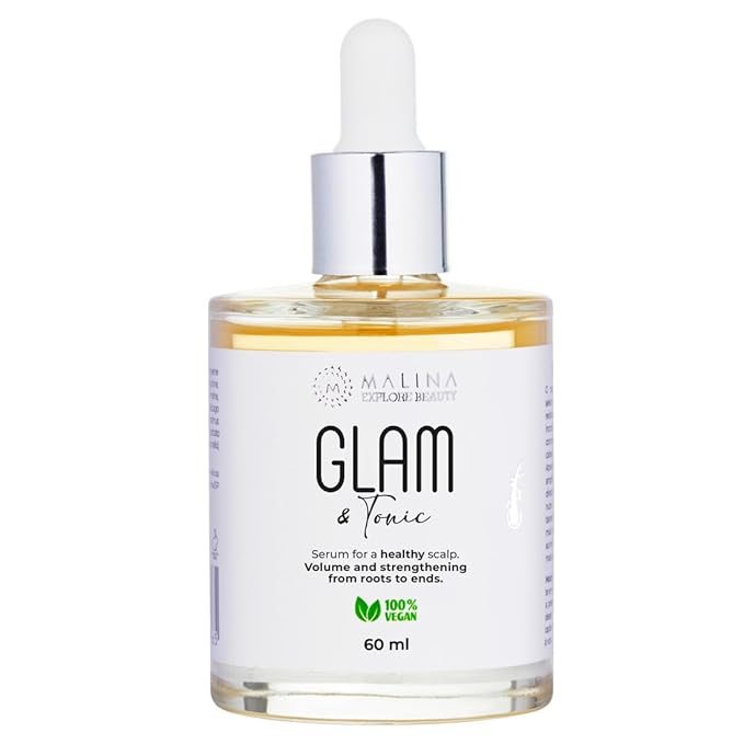Malina Nourishing Hair & Scalp Serum I Made in Brazil I Full XL size 2 Fl Oz