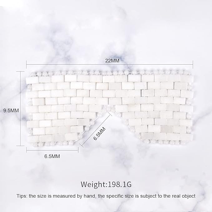 White jade eye mask cooling