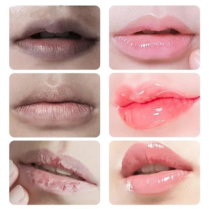 2PCS Glossy Pink Lip Balm dark