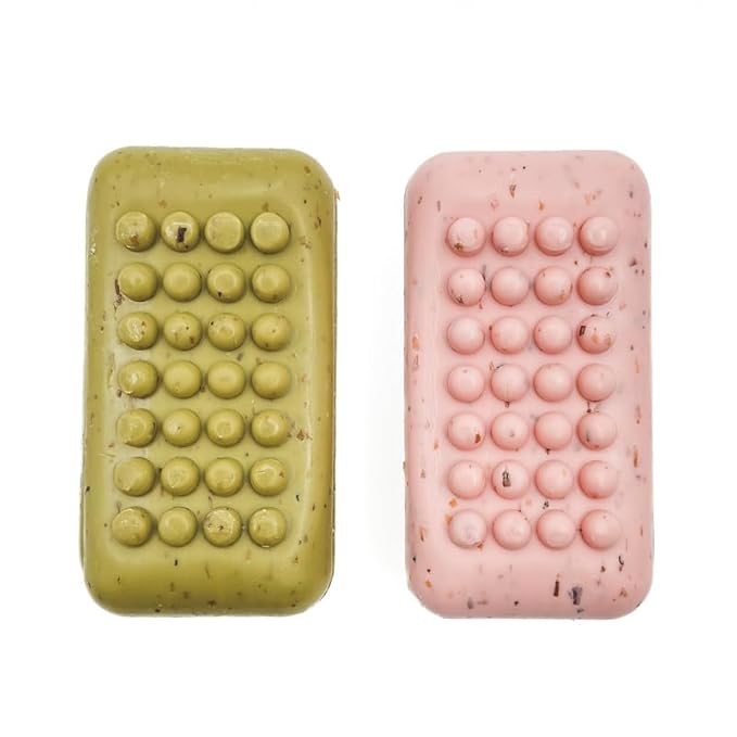 Loofa Duo Set - Exfoliating Sea & Grapefruit Soap Bars - Natural Fragrance - Hydrating & Moisturizing Triple-Milled Luxury - 10.5 Oz Each