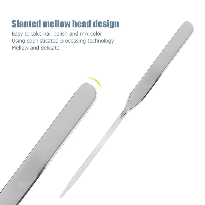 Stainless Steel Makeup Spatula, Liquid Foundation Spatula Stainless Makeup Tool