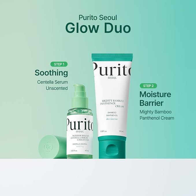 PURITO Centella Unscented Serum, Korean Centella, for All Skin Types, Ampoule, Soothing, Calming, Facial Serum for face, Vegan & Cruelty-Free, Korean Skin Care, 60ml 2fl.oz