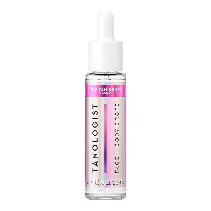 Tanologist Light Self Tan Drops, Streak-Free Body & Face Tanning Drops, For Moisturizer & Lotion, Natural Bronzing Face Tanner, Skincare Ingredients, 1.01 fl. oz/30 ml Bottle