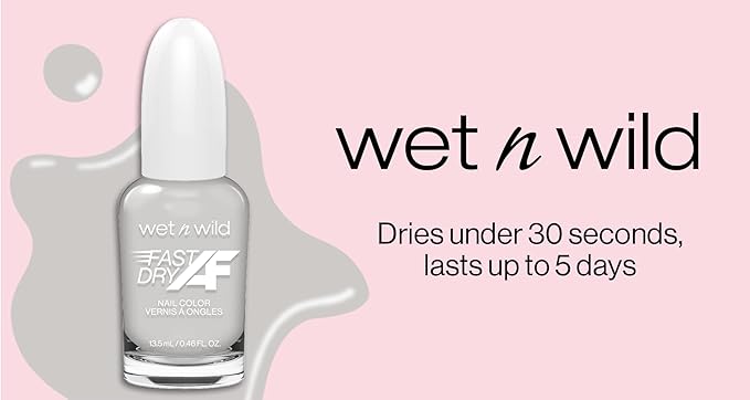 wet n wild Fast Dry AF Nail Polish, Quick 40 Second Dry Time, Long Lasting High-Shine - Putting on Airs