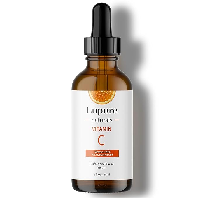 Professional Vitamin C Face Serum 20%, Anti Aging Facial Super Vit C Serum with Hyaluronic Acid & Vitamin E for Dark Spots, Skin Care, Christmas Gift & Stocking Stuffers | 2 Fl. Oz