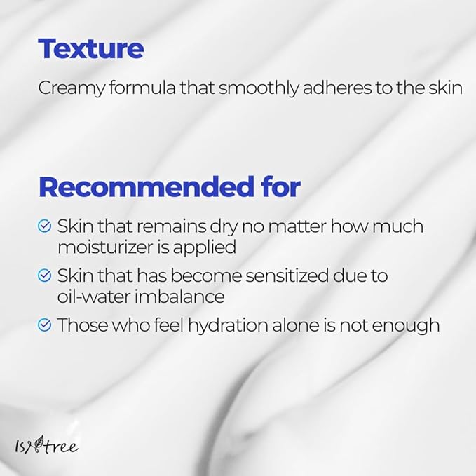 ISNTREE Hyaluronic Acid Moist Cream 100ml, 3.38 fl.oz | Korean Skincare | Balances Oil & Moisture | Deep Hydration