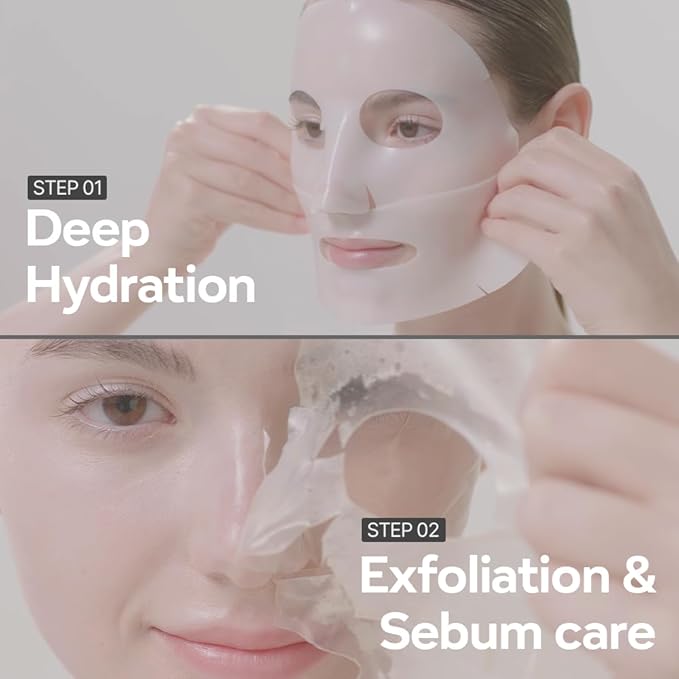 Daily Facial Dermal-care (35g/sheet) Overnight mask pack,Lifting and Hydrating,Soothing, Exfoliating,Skin Nourishing,Collagen sheet mask for wrinkles and dry skin. (4sheets/1week)