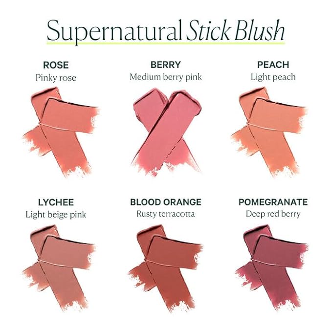 Well People Supernatural Stick Multi-Use Blush, Creamy, Hydrating Blush Stick For A Pop Of Color, Use For Cheeks & Lips, Vegan & Cruelty-free, Berry