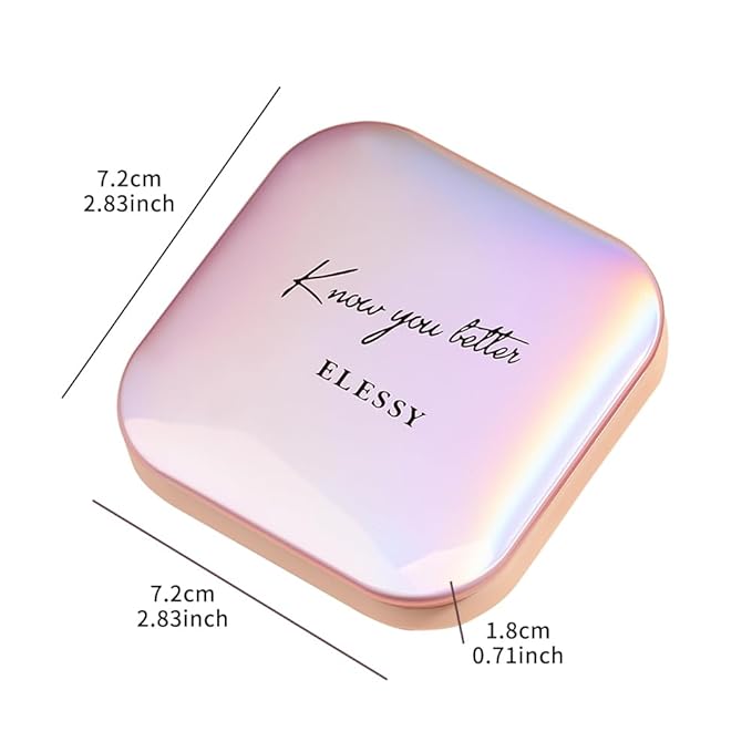 ELESSY Highlighter Makeup Palette Long Lasting Face Highlighter Tones-RAINBOW GLOW