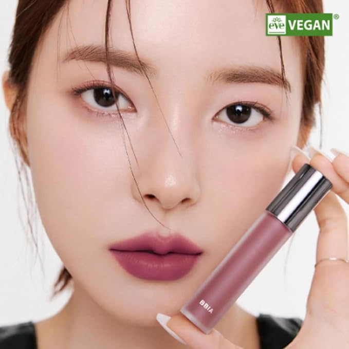 BBIA Last Velvet Tint - Soft & Creamy Matte Finish Lip Stain, Blur Effect with Velvety Texture, Long-Lasting, High Pigment, Lightweight, Non-Drying, Vegan, Korean Lip Makeup (V35 FEIGN JOY)