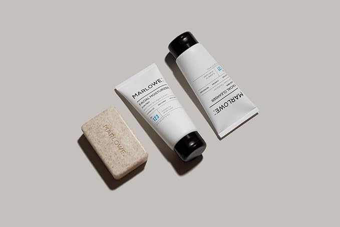 Best Sellers Kit No. 203, Features Signature No. 102 Original Body Scrub Soap Bar, No. 121 Facial Cleanser & No. 123 Facial Moisturizer, Great Gift for Men