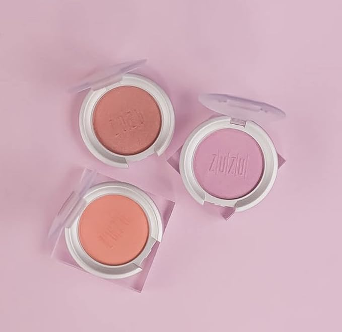 ZUZU LUXE Mineral Blush (Nymph - Vivid Pastel Pink/Cool Shimmer), Natural, Paraben Free, Vegan, Gluten-free, Cruelty-free, Non GMO, 0.1 oz