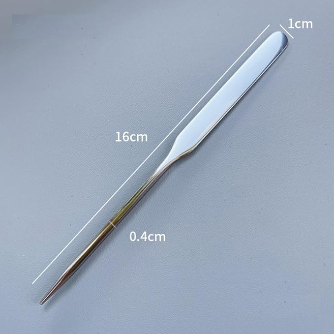 5 Pieces Stainless Steel Makeup Spatula Foundation Mixing