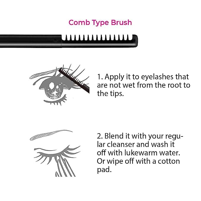 HEROINE MAKE by KISSME Mascara Duo Set | 2 Full-Size - Waterproof & Lengthening & Volume Fiber Tubing Mascara Brown + Gentle Eye Makeup Remover for Waterproof Mascara, Fast-Acting Cleanser