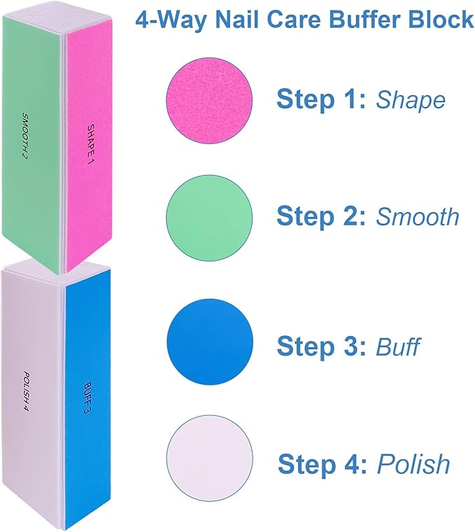 4 Way Nail Buffer Block
