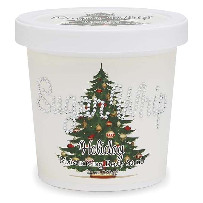 Primal Elements Sugar Whip, Exfoliating Sugar Scrub, Body Cleanser and Moisturizer - Holiday, 10 oz Package