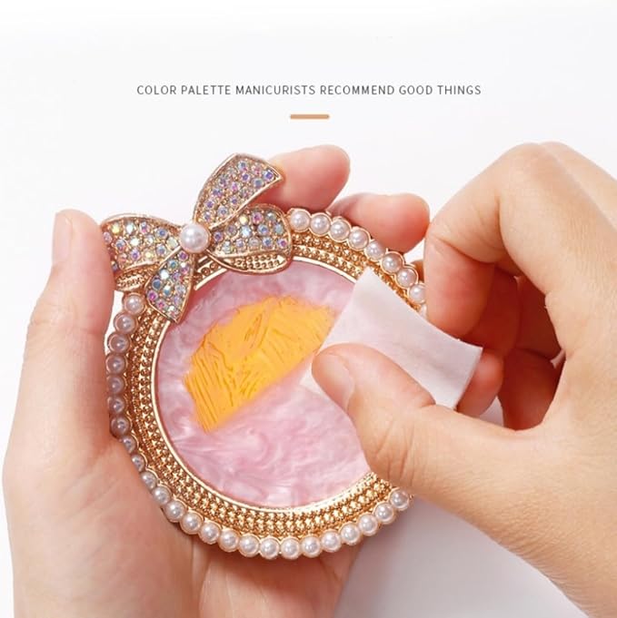Bow Resin Nail Art Palette, Nail Polish Makeup