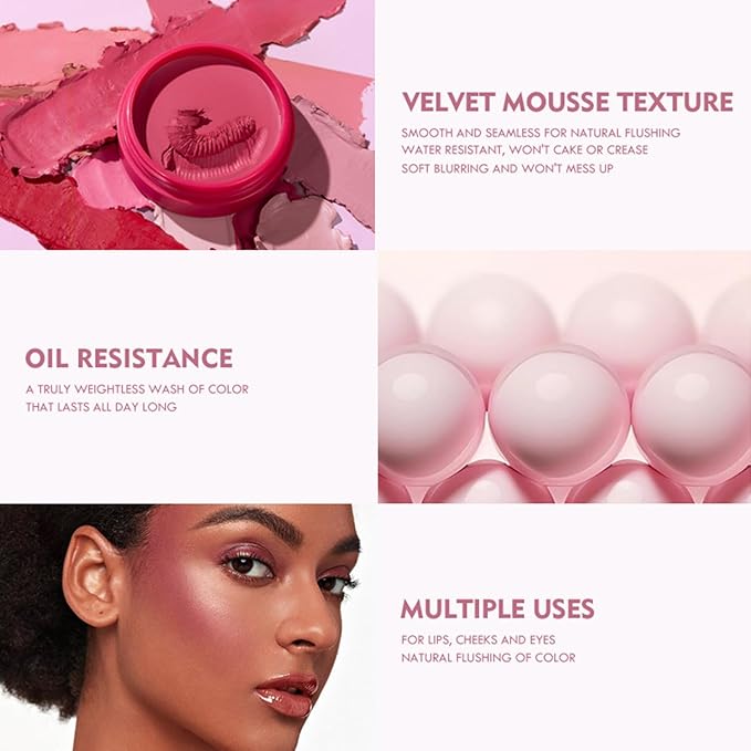 MAEPEOR Cream Blush 9 Color Smooth High-Pigmented Buildable