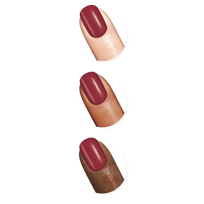 Sally Hansen Miracle Gel™, Proper Prose, Long Lasting, Gel-Like Formula, No UV Lamp Needed, Red Nail Polish