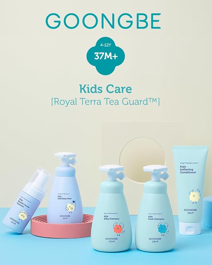 Kids' Silky Shampoo - Korean Kids Hair Softening Shampoo - Shiny and Glossy Hair for Weak, Frizzy and Tangle Prone Hair - Low pH & Silicone-Free Formula - Allergen Free Scent, 10.1 fl.oz.