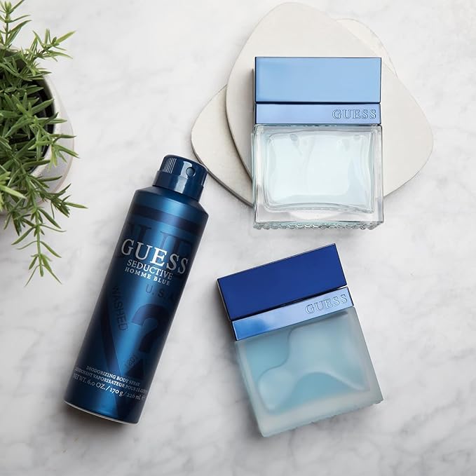Guess Seductive Blue Men/Homme Eau de Toilette Cologne Spray For Men, 1.7 Fl. Oz.