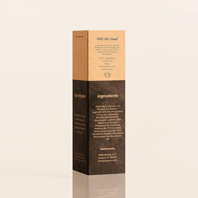 DIME Beauty Thirsty Face Mist with Electrolytes, Meadowfoam, and Sea Buckthorn, Hydrating Facial Spray, 2 oz / 60 ml