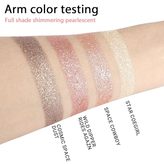 4 Colors Highlight Pink-Purple Eyeshadow Palette, SHANY Cosmetics