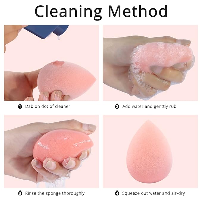 BEAKEY Makeup Sponge Set, Foundation Blending Sponge, Beauty