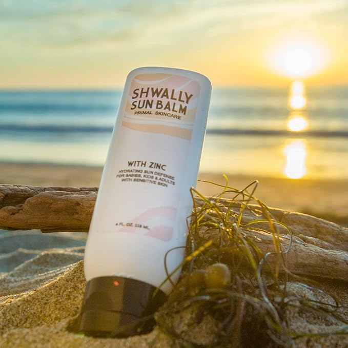 Zinc & Avocado Mineral SunBalm 30SPF, The Only Real Primal Sun Lotion, 100% Grass Fed Tallow, Avocado Oil and Non-Nano Zinc Oxide, Pregnancy and Nursing safe (4 Oz - Not Tinted)