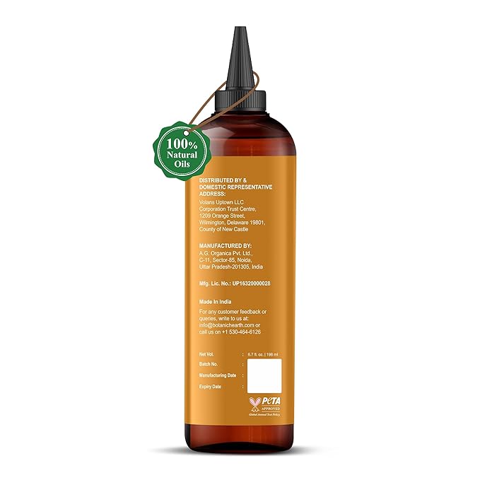 Botanic Hearth Caffeine & Batana Oil for Hair Growth Hair Oil (6.7 fl oz) | Revitalizing and Strengthening Hair Treatment for Fuller, Healthier-Looking Hair | Suitable for All Hair Types