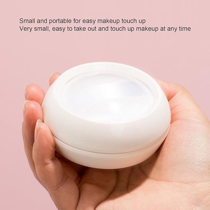 Dioche Loose Powder Container with Puff Sifter Lids,