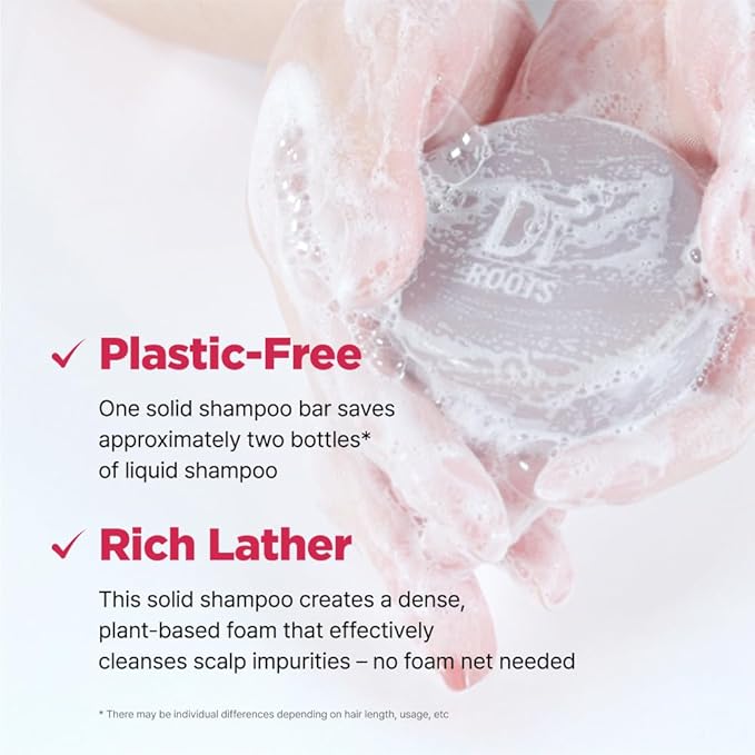ISOI Dr. Roots Beer-Tin Solid Shampoo Bar, Nourishing & Strengthening Shampoo Bar with Beer Yeast & Biotin, Plastic-Free Clean Beauty, Korean Hair Care (3.52 oz, 100g)